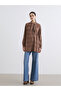 Esvab • Modern & Distinctive Scarf Collar Checkered Embroidered Women's Shirt Tunic - 2