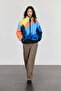 Blue Patterned Fleece Jacket 23215 - 3