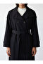 Esvab • Modern & Distinctive Double-Breasted Roba Collar Belted Women's Trench Coat - 3