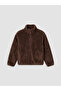 I Dik Roba Collar Boys' Plush Cardigan from Freezen Store