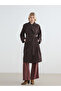 Esvab • Modern & Distinctive Double-Breasted Roba Collar Belted Women's Trench Coat - 2