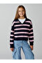 Esvab • Modern & Distinctive Devrik Roba Collar Girls' Knit Sweater