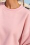 Women's Oversize Sweatshirt Paradise Varsity Embossed Printed Pink – Crew Neck, 3 Thread Raising Threads - 5
