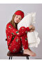 Lcw Kids Red Patterned Girls' Sleeping Bag with Nevavm Difference