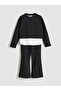 Esvab • Modern & Distinctive Zero Roba Collar Girls' Sweatshirt and Pants - 3