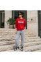 Zero Collar Sweat Suit 2-Piece Combination Winter Shardoon Supreme Printed Women's / Men's Unisex Model