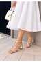 Women's Cross Sandals Heel Height 4 cm - 3