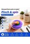 3D Printed Press-Rotating Fidget Spinner Toy, Mechanical Kinetic Desk Toy for Stress & Anxiety Relief, Unique Sensory Press-to-Spin Fidget Toy for Adults, Cool Gadgets Gift (Blue) - 6