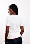 Ecru Piping Detailed Short Sleeve Knitwear 6504 - 6