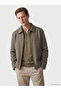 Esvab • Modern & Distinctive Standard Fit Shirt Roba Collar Cashmere Men's Coat - 2