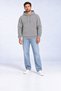 3 Thread Men's Cut Pocket Design Hooded Sweatshirt Soft Puff Fabric Hooded Sweatshirt Cotton - 6