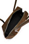 Baguette Form Suede Leather Martina Women's Shoulder Bag Khaki - 5