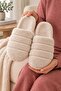 3-Piece Gray - Beige - Black 3-Striped Plush 3 cm Sole Closed Toe House Slippers Set Byndset01 - 6