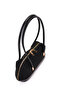 Baguette Form Suede Leather Martina Women's Shoulder Bag Black - 4