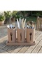 Modern Desktop Cutlery Organizer Spoon Holder 3-Compartment Minimalist Stand - 2