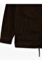 Oversized Cotton Long Sleeve Classic Collar Jacket with Pocket Detail - 6