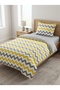 Single Size Double-Sided 120X200 Elastic Sheet Bedding Set, 3 Pieces with Zipper