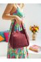 Women's Hand, Shoulder and Arm Bag - Casual Bag with Stylish Buckle Detail and Adjustable Strap - 2