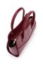 Geometric Shape Faux Leather Moscow Women's Crossbody Bag Claret Red - 6