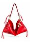 Ring Metal Detailed Texas Women's Shoulder Bag Red - 3