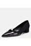 Large Size Stiletto 41-42-43-44-Black Suede - 5