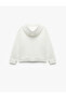 Long Sleeve Printed Oversize Hooded Zippered Sweatshirt with Pockets - 2