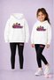 Hooded Sweatshirt Tight Leggings Set for Girls - Winter Top and Bottom Set