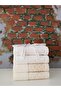 Beyza Lace Towel 4 Pieces - Cream Beige