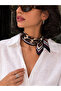 Women's Leopard Patterned Satin Scarf 50X50 cm Hair and Bag Accessory - 3