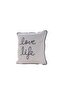Love Life Throw Pillow 50 X 50 - Gray
