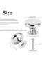 4 Pcs Polished Chrome Cabinet Knobs, Round Kitchen Cabinet Door Knobs, Drawer Knobs, Round Drawer Ha - 2