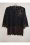 1st quality knitwear, shiny, three-quarter sleeve, relaxed fit, cotton sweater - 4