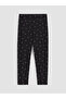 Black Heart Patterned Girls' Tights - 2