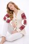 Kadı Knitwear Cardigan with Patterned Sleeves and Button Details, Stylish for Winter - 7