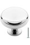 4 Pcs Polished Chrome Cabinet Knobs, Round Kitchen Cabinet Door Knobs, Drawer Knobs, Round Drawer Ha - 6