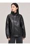 Oversize Women's Coat Pu - 2