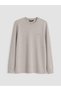 Vizyon New Season Beige Crew Neck Men's Sweatshirt