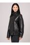 Oversize Women's Coat Pu - 3