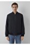 M0110847 Black Bomber Jacket Coat Men's Coat Black - 3