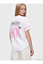 Two Mt Shop Quality Xside White Combed Cotton Printed Oversize Short Sleeve Women's T-Shirt - 5