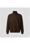 Unprinted Half-Zip Oversize 3-Thread Sweatshirt