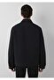 M0110883 Wool Blend Short Coat Jacket Men's Coat Black - 5