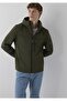 M0110848 Water Repellent Pro-Tech Water-Replent Hooded Spandex Men's Coat Khaki