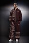Men's Burgundy Codex Oversize Full Zip Hoodie - 3