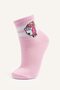 Striped and Character Detailed 3-Piece Cotton Socks for Girls I0340A8Ns - 2