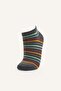 5 Pack Striped Cotton Booties Socks for Boys I6820A8Ns - 2