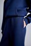 Relaxed Fit Plain Diver Fabric Wide Leg Sweatpants H0939Ax26Au - 4
