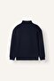 Boxy Fit High Collar Scuba Fabric Long Sleeve Sweatshirt E9363Ax26Au - 7
