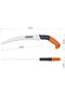 12.5-inch/320mm Fixed Metal Pruning Saw with Rubberized Handle - 3