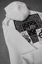 Men's White Relic Patch Detail Oversize Hoodie - 4